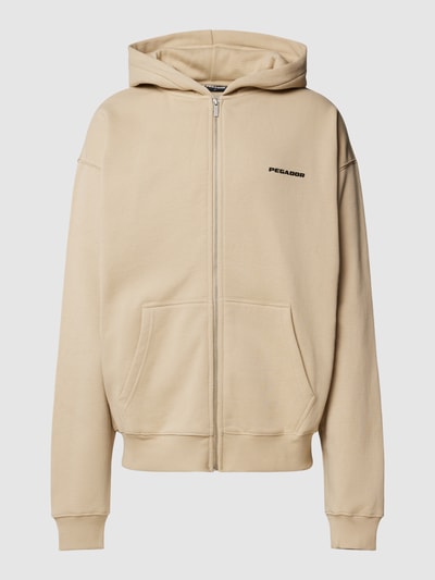 Pegador Oversized Sweatjacke mit Kapuze Modell 'Colne' Beige 2