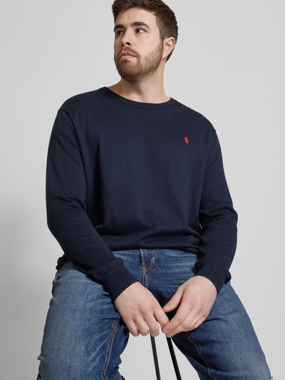 Polo Ralph Lauren Big & Tall Sweter z dzianiny z okrągłym dekoltem Granatowy 3