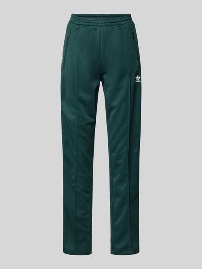 adidas Originals Sweatpants mit Reißverschlusstaschen Modell 'BECKENBAUER' Dunkelgruen Melange 1