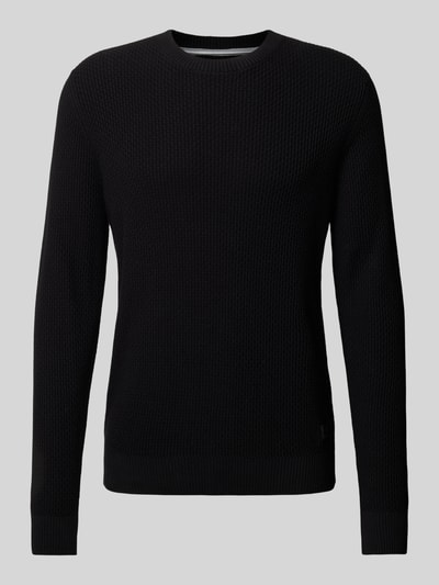 s.Oliver RED LABEL Regular fit pullover met structuurmotief Zwart - 2