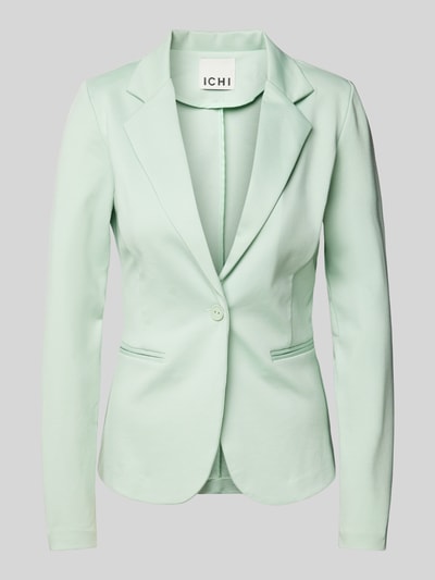 ICHI Slim fit blazer met paspelzakken, model 'KATE' Lichtgroen - 2