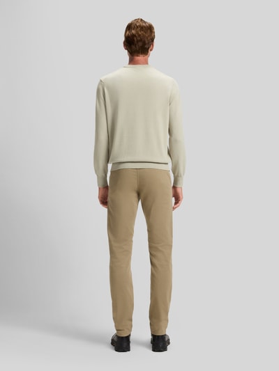 BOSS Orange Regular Fit Pullover aus Baumwoll-Kaschmir-Mix Modell 'Kanovano_S' Beige 5