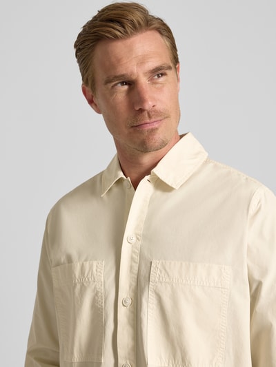BOSS Orange Freizeithemd aus reiner Baumwolle Modell 'LOCKY_2' Ecru 3