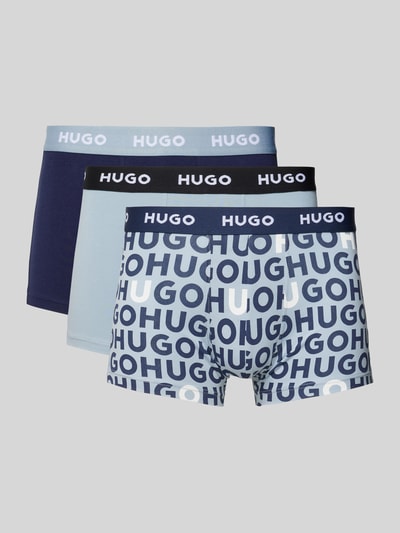 HUGO Boxershort met elastische band in een set van 3 stuks Blauw - 1