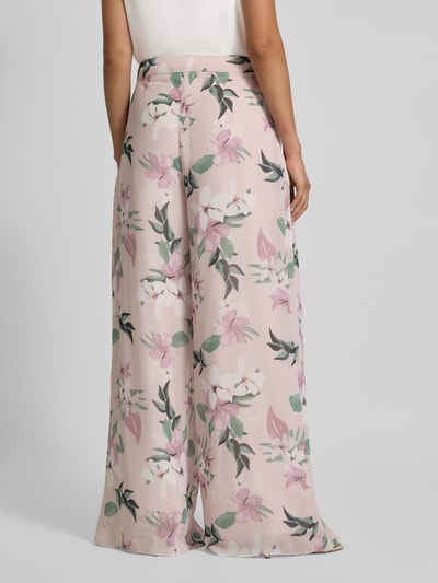 Christian Berg Cocktail Spodnie w stylu Marleny Dietrich o kroju relaxed fit z elastycznym pasem Jasnoróżowy 5