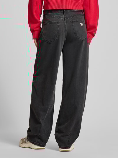 Guess Jeans Jeansy o luźnym kroju z 5 kieszeniami Antracytowy 5