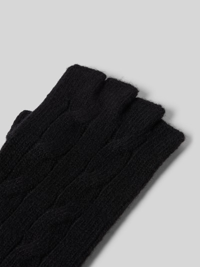 Polo Ralph Lauren Vingerloze handschoenen van een mix van wol en kasjmier Zwart - 3