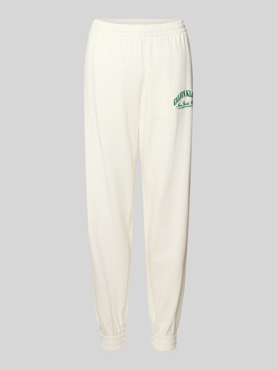 Calvin Klein Underwear Relaxed Fit Sweatpants aus reiner Baumwolle Offwhite 1