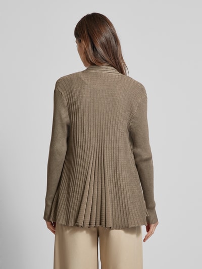 FREE/QUENT Gebreide cardigan met structuurmotief, model 'CLAUDISSE' Taupe - 5