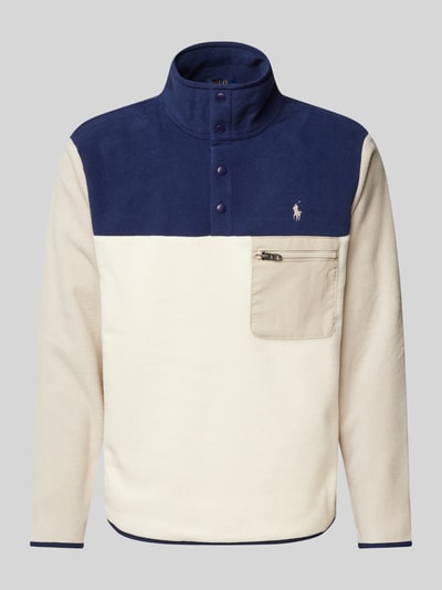 Polo Ralph Lauren Fleecepullover met borstzak Offwhite - 2