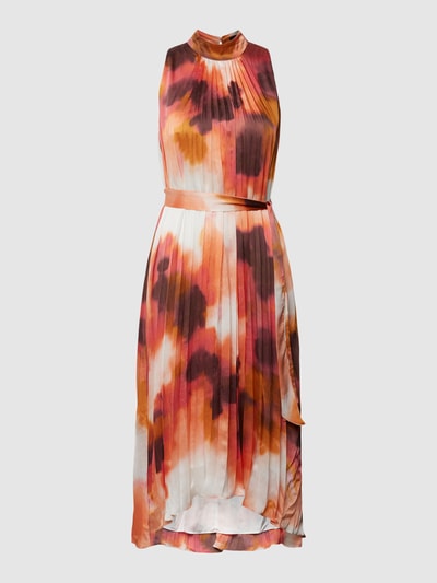 Esprit Collection Midi-jurk met strikceintuur Felroze - 2