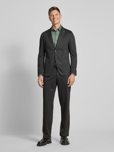 BOSS Slim fit zakelijk overhemd met kentkraag, model 'Hank' Groen - 1