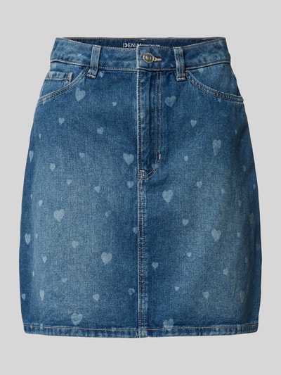 Tom Tailor Denim Mini-Jeansrock aus reiner Baumwolle Jeansblau 2