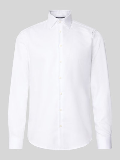 Christian Berg Men Regular Fit Businesshemd aus Baumwolle mit Kentkragen Weiss 2