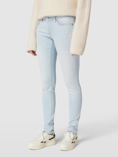 Pepe Jeans Jeansy o kroju skinny fit z 5 kieszeniami model ‘SOHO’ Jeansowy niebieski 4