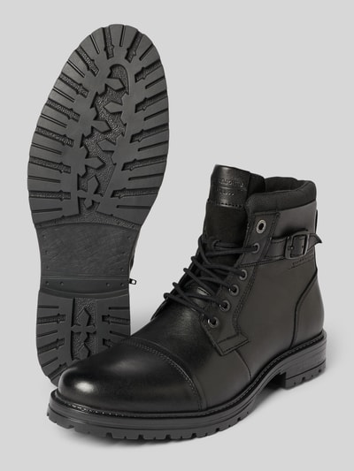 Jack & Jones Schnürstiefel mit Label-Detail Modell 'DEXTER' Black 4