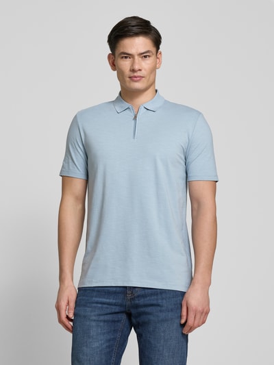 HUGO Regular Fit Poloshirt mit Label-Patch Modell 'Dekok' Hellblau 4