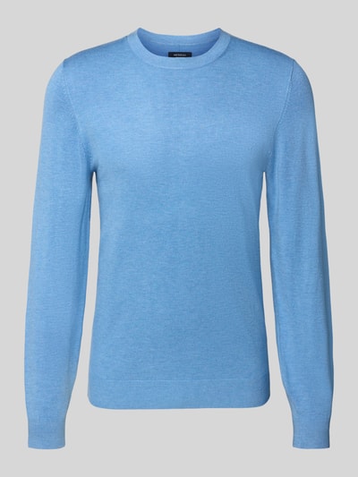 MCNEAL Strickpullover mit gerippten Abschlüssen Sky Melange 2