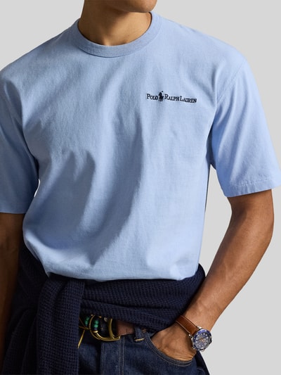 Polo Ralph Lauren Relaxed Fit T-Shirt aus reiner Baumwolle Bleu 3