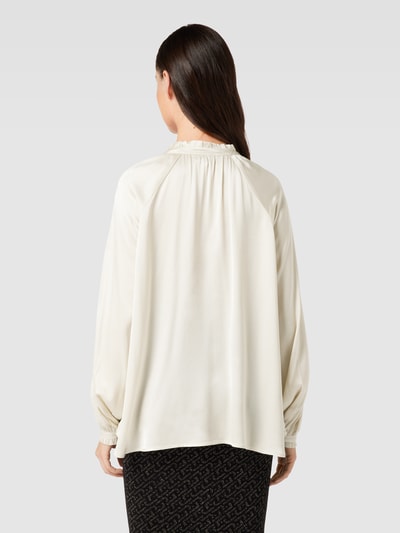 Milano Italy Blouse met ruches Offwhite - 5