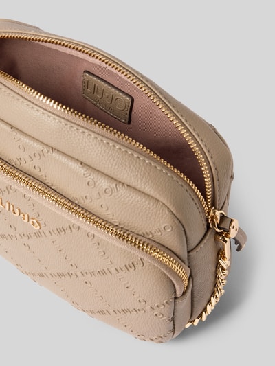 Liu Jo White Satchel Bag mit Steppnähten Taupe 5