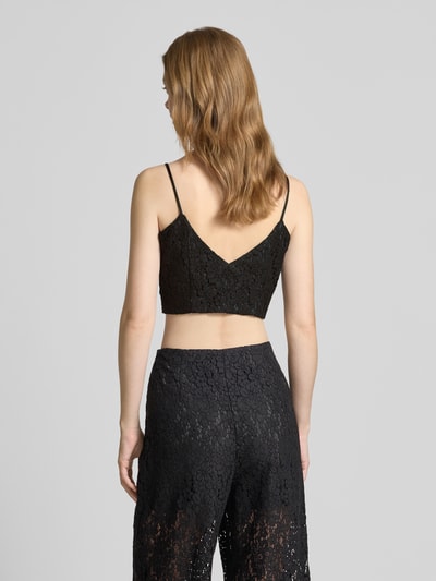 Jake*s Cocktail Cropped Trägertop mit V-Ausschnitt Black 5
