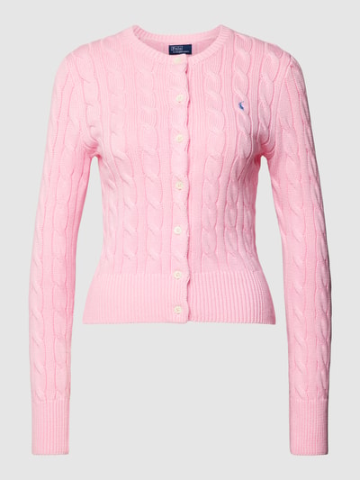 Polo Ralph Lauren Strickpullover mit Zopfmuster Rosa 2
