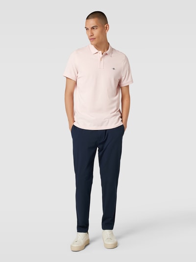 Gant Poloshirt mit seitlichen Schlitzen Modell 'SHIELD' Rosa 1