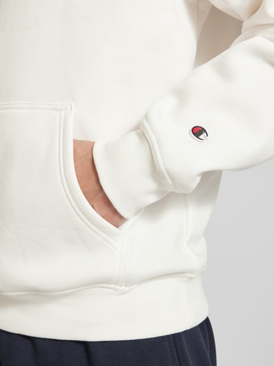 CHAMPION Hoodie mit Label-Stitching Offwhite 3