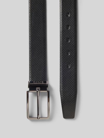 Lloyd Men's Belts Pasek z detalem z logo Czarny 3