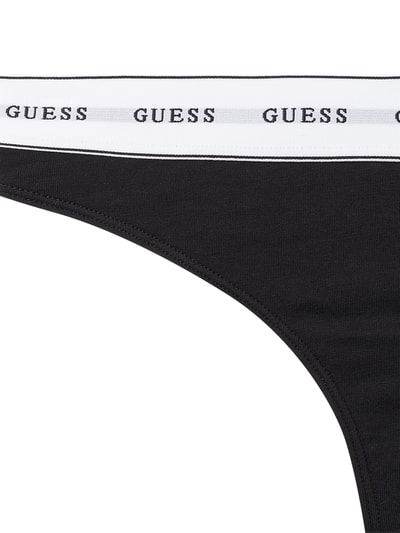 Guess String met logoband Zwart - 3