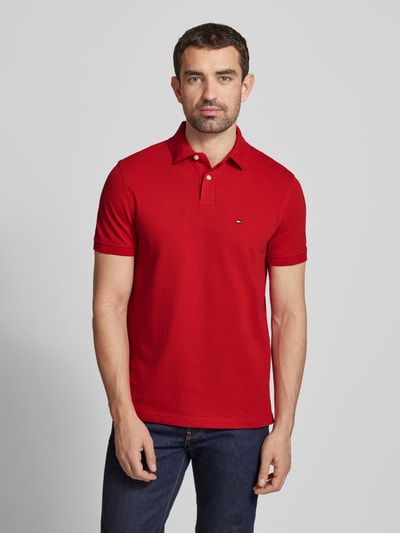 Tommy Hilfiger Regular Fit Poloshirt mit Label-Detail Rot 4