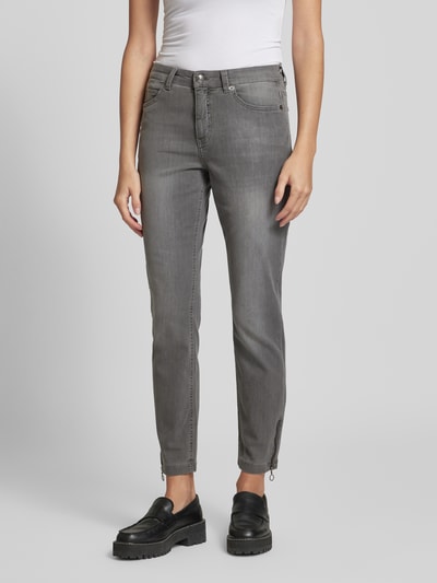 MAC Skinny fit jeans in 5-pocketmodel Middengrijs - 4