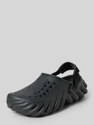 Crocs Hausschuhe mit Label-Detail Black 1