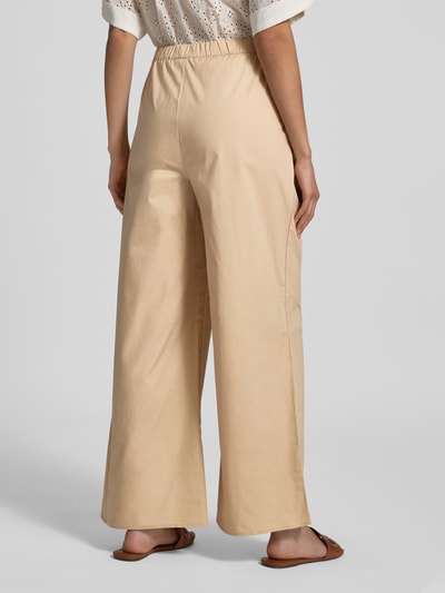 Christian Berg Woman Spodnie materiałowe z prostą nogawką i elastycznym pasem Piaskowy 5