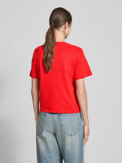 s.Oliver RED LABEL Regular Fit T-Shirt aus reiner Baumwolle Rot 5