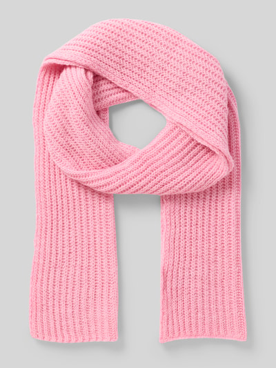 Produktfoto, Schal aus Baumwoll-Mix mit Leinen-Anteil Modell 'CYROW' von American Vintage, rosa, rechteckig, Strick-Optik, Damen Accessoire