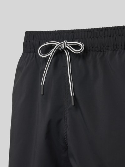 FIRE + ICE Korte regular fit broek met labelpatch, model 'NELSON' Zwart - 2