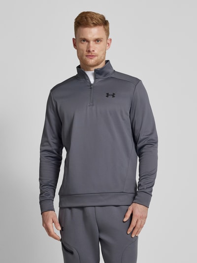 Under Armour Bluza z kołnierzem i nadrukiem z logo Antracytowy 4