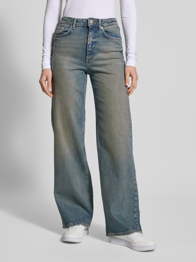 Only Relaxed Fit High Rise Jeans aus Bio-Baumwoll-Mix Modell 'JUICY' Jeansblau 4