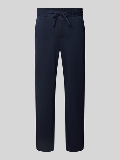 Lindbergh Stoffen broek met elastische band Donkerblauw - 2