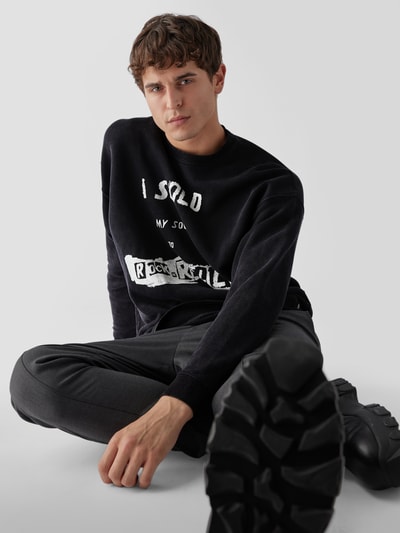 R13 Sweatshirt mit Statement-Print Black 6