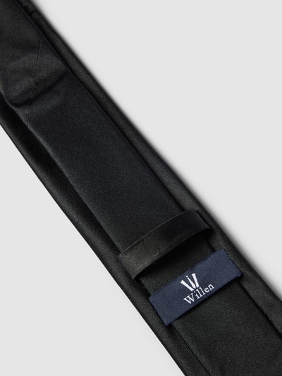 Willen Krawatte aus Seide mit dezentem Schimmer (6,5 cm) Black 3