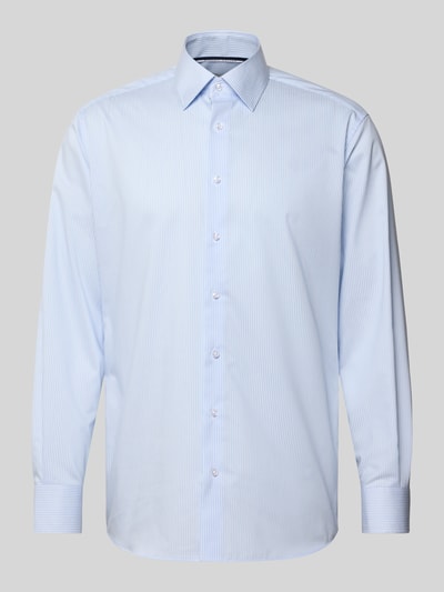 ETERNA Modern fit zakelijk overhemd van katoen met kentkraag Bleu - 2