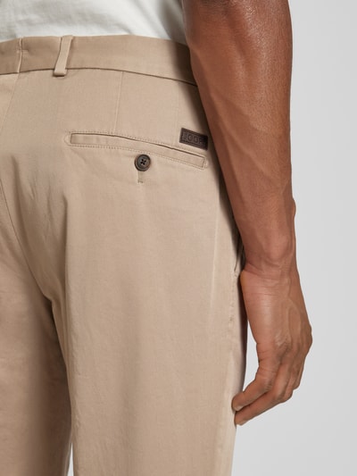 JOOP! Collection Slim fit chino met ceintuurlussen, model 'Hank' Beige - 3