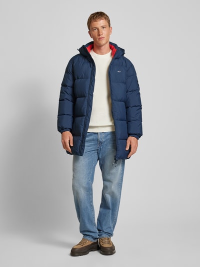 Tommy Jeans Steppparka mit Logo-Stitching Marine 1