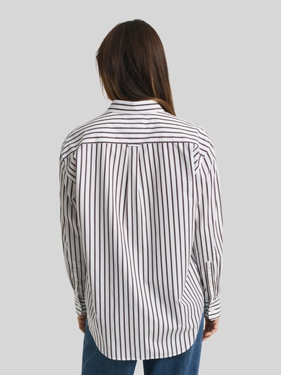GANT Relaxed Fit Hemdbluse aus reiner Baumwolle  Dunkelbraun 5