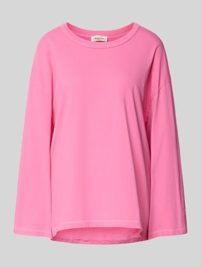 American Vintage Oversized shirt met lange mouwen en ronde hals, model 'FIZVALLEY' Roze - 2