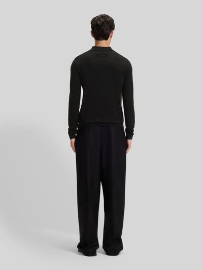 HUGO Slim fit poloshirt van viscosemix Zwart - 5