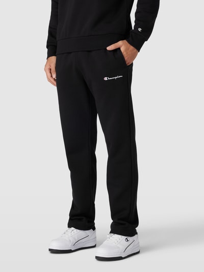 CHAMPION Sweatpants mit Logo-Stitching Black 4